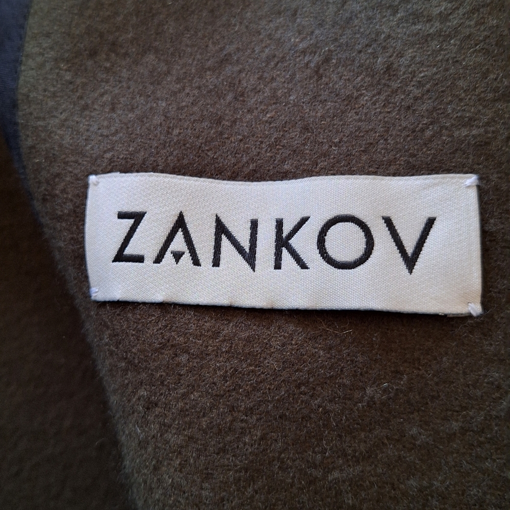 ZANKOV Women's Julien Oversize 100% Wool Coat In Brown XS/S US 2 - 4 Org $1,995 - Picture 10 of 16